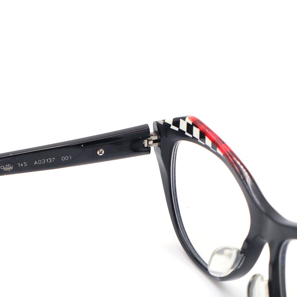 alain mikli(アランミクリ) Asymmetrical Sunglasses アシンメトリーサングラス 眼鏡 ブラック/レッド A03137-001
