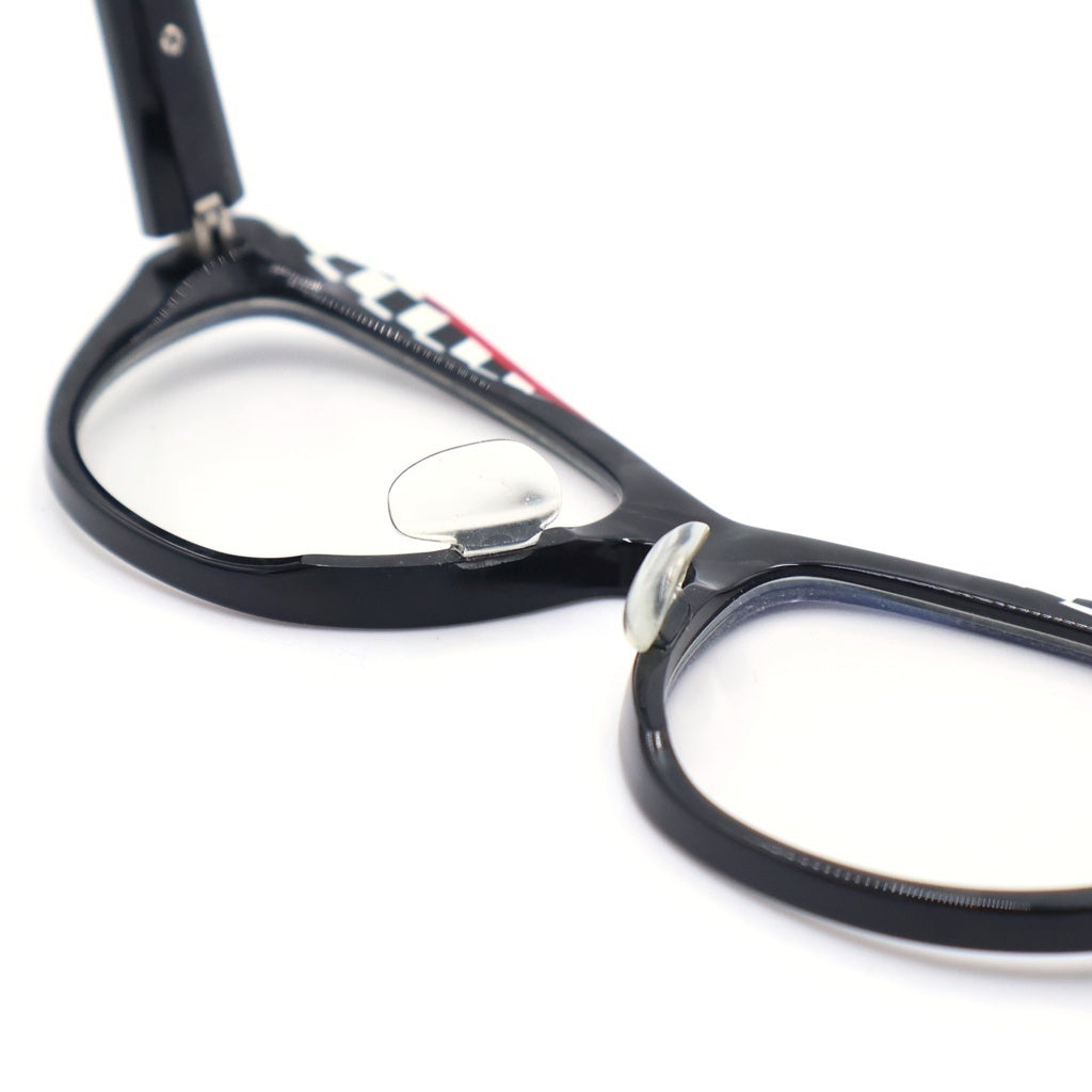 alain mikli(アランミクリ) Asymmetrical Sunglasses アシンメトリーサングラス 眼鏡 ブラック/レッド A03137-001