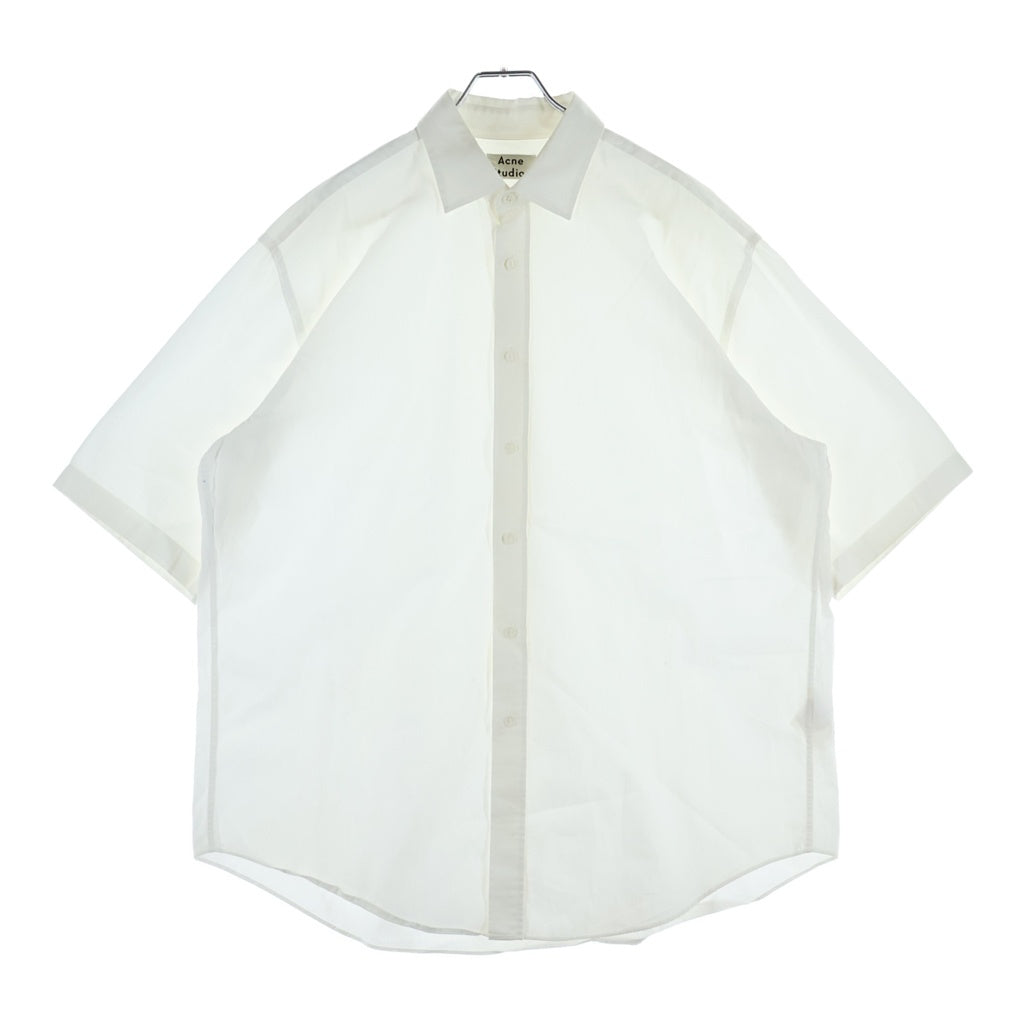Acne Studios(アクネ ストゥディオズ) 18SSコットン 半袖シャツ ホワイト ALKANY POP PSS18
