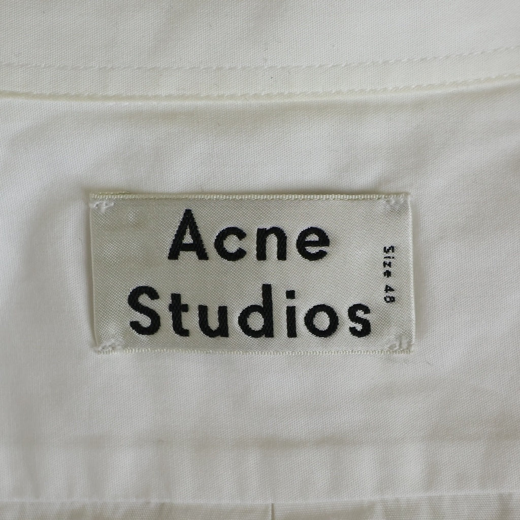 Acne Studios(アクネ ストゥディオズ) 18SSコットン 半袖シャツ ホワイト ALKANY POP PSS18
