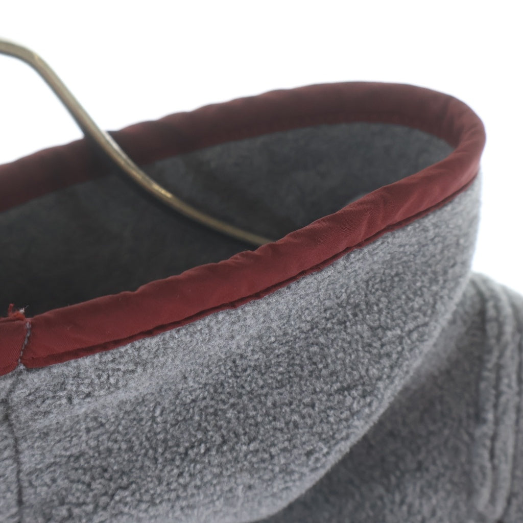 HUMAN MADE(ヒューマンメイド) FLEECE HALF-ZIP PULLOVER ロゴ刺繍 プルオーバーハーフジップフリース グレー HM28CS019