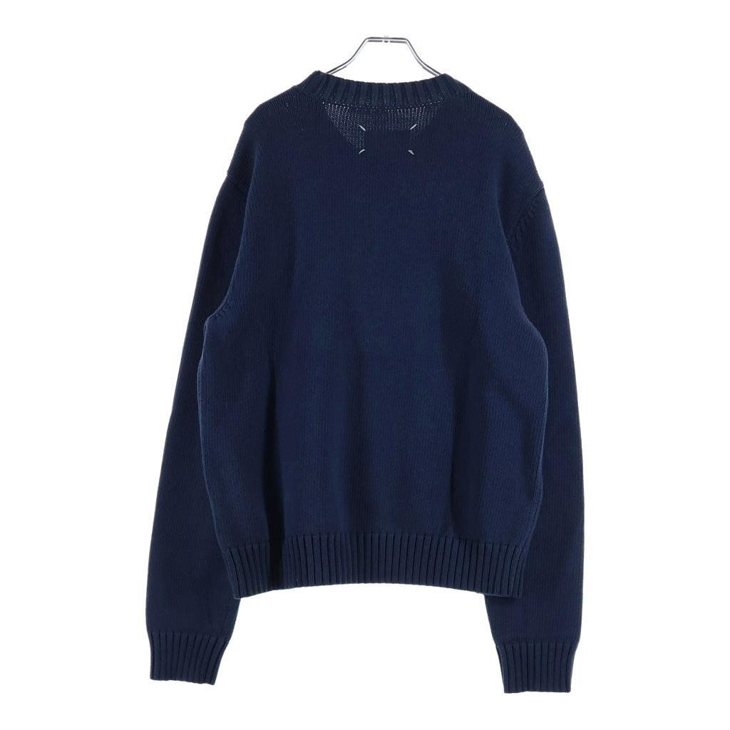 Maison Martin Margiela(メゾンマルタンマルジェラ) 20AW メモリーオブラベル クルーネックニット セーター ブルー S50GP0212