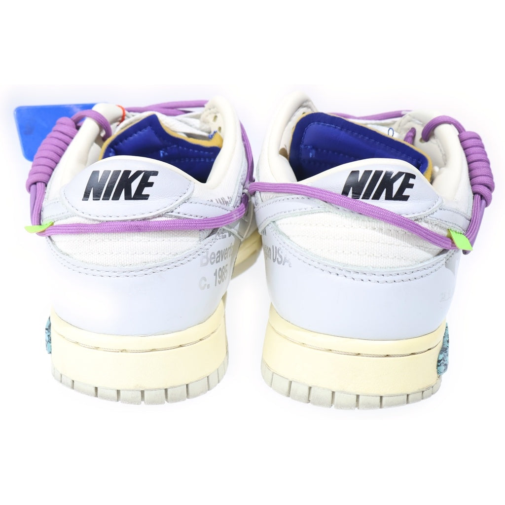 NIKE(ナイキ) ×OFF WHITE DUNK LOW SAIL NEUTRAL GRAY DM1602-107 オフホワイト ダンク ニュートラルグレー ローカットスニーカー ホワイト/グレー US9.5/27.5cm