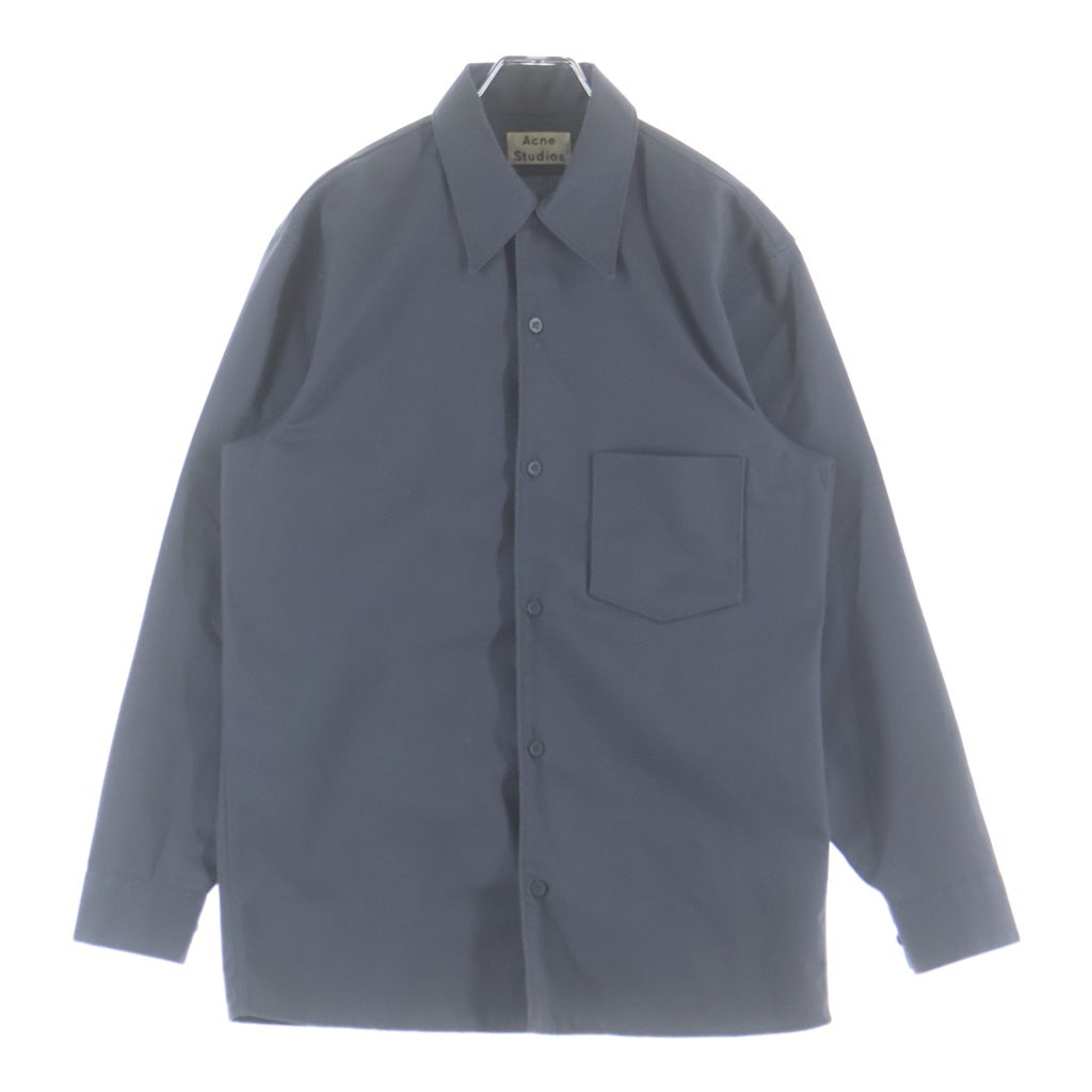 Acne Studios(アクネ ストゥディオズ) 17AW コットン 長袖シャツ ネイビー FRANCISCO H TW PAW17