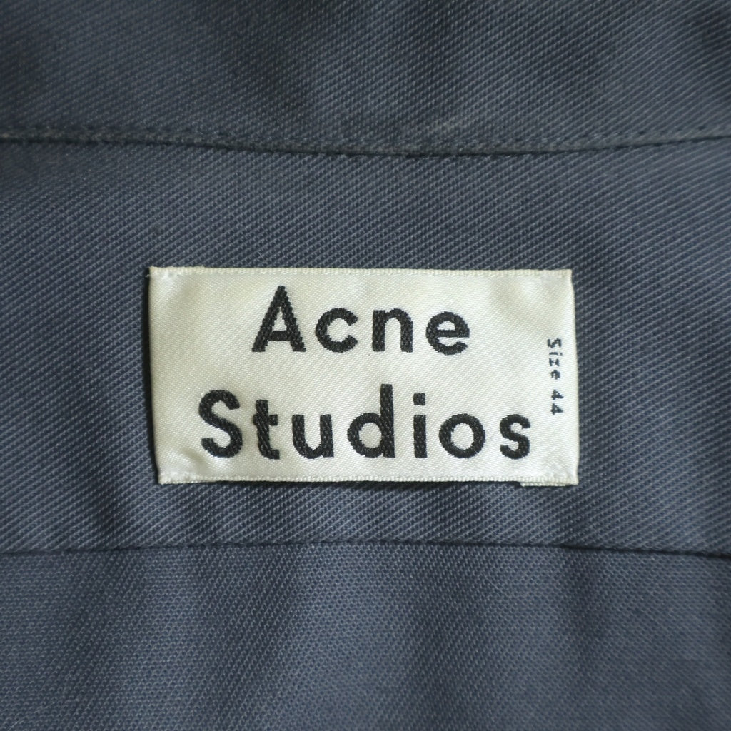 Acne Studios(アクネ ストゥディオズ) 17AW コットン 長袖シャツ ネイビー FRANCISCO H TW PAW17