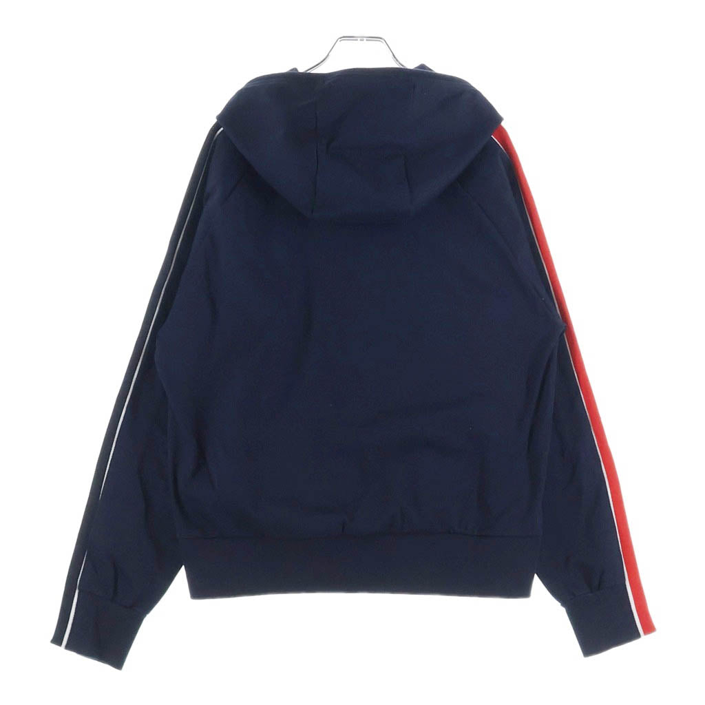THOM BROWNE(トムブラウン) サイドトリコロールライン プルオーバーパーカー フーディー ネイビー MJT224A
