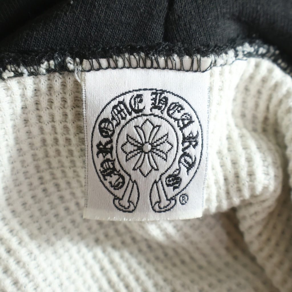 CHROME HEARTS(クロムハーツ) OLD HORSESHOE HOODIE オールドモデル ホースシュー 袖プリント プルオーバー パーカー ブラック
