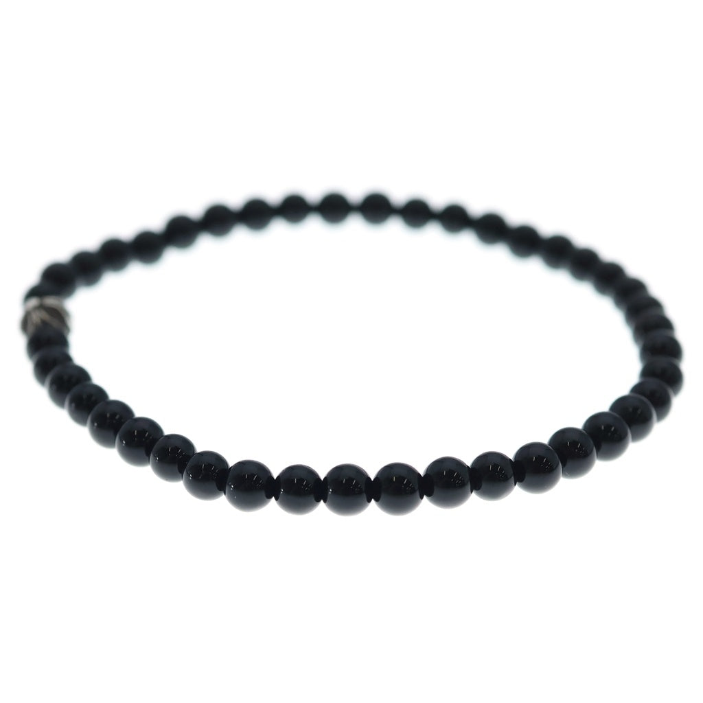 CHROME HEARTS(クロムハーツ) 4mm BEAD 4mm ビーズ ブレスレット ブラック/シルバー