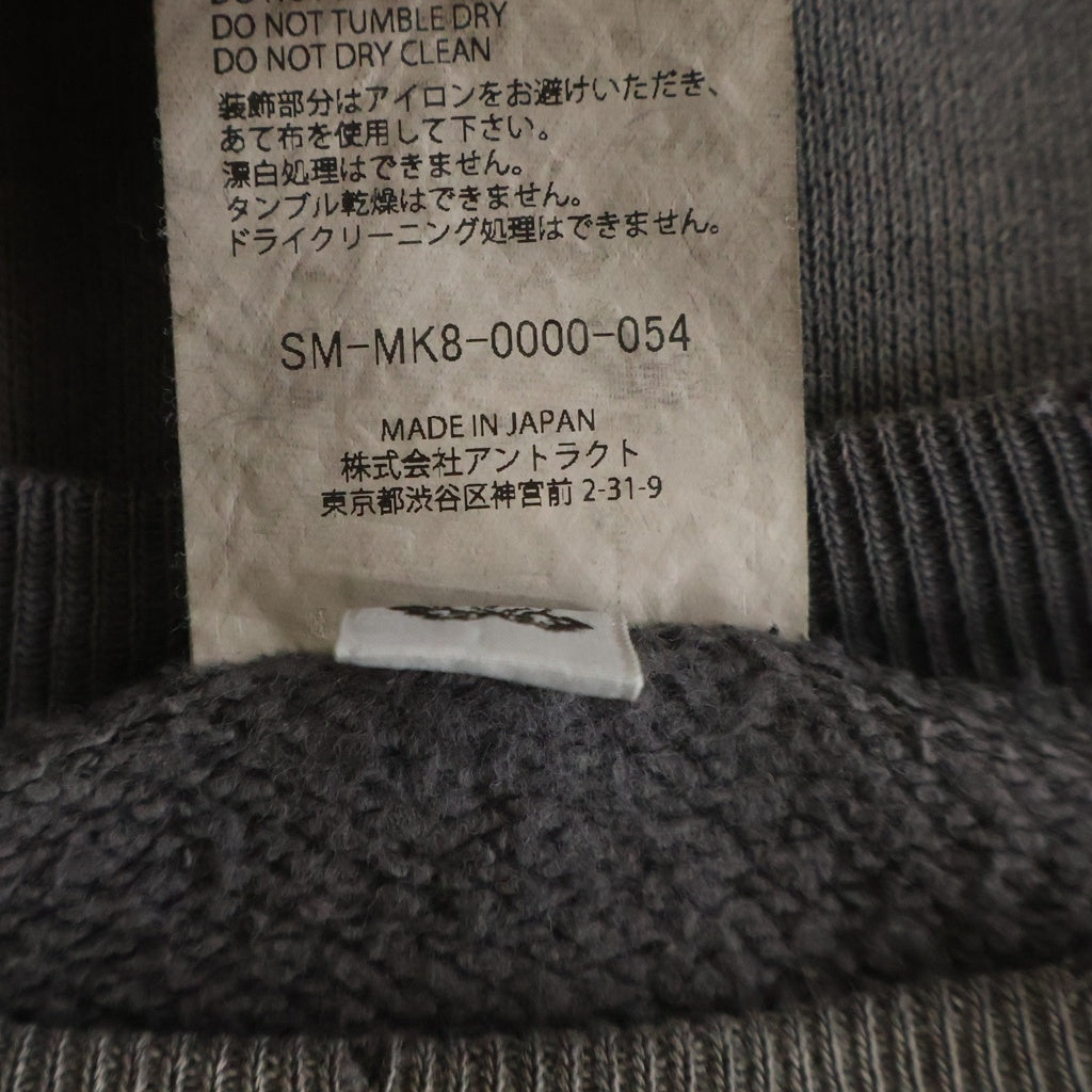 SAINT MICHAEL(セントマイケル) 25AW SAINT CELEBRATION セイント セレブレーション クルーネック スウェット トレーナー ブラック SM-MK3-0000-054
