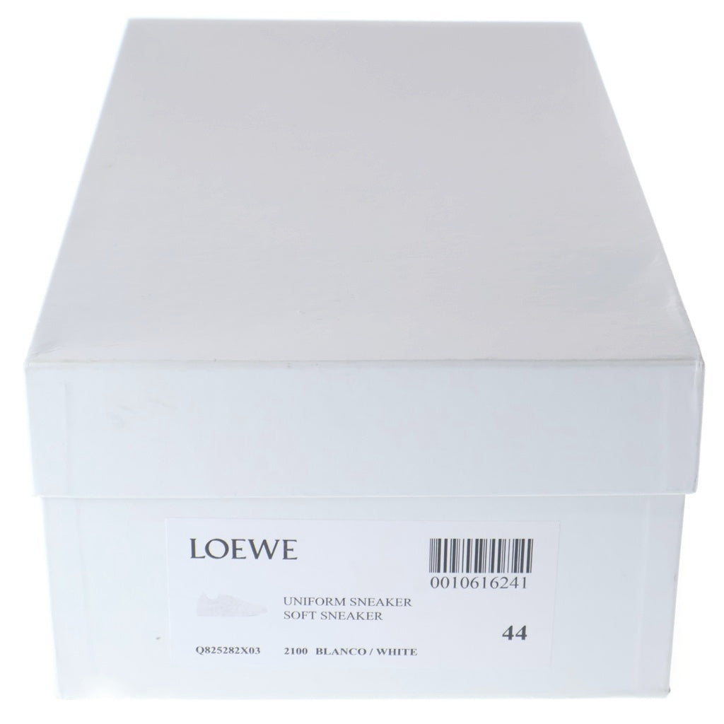 LOEWE(ロエベ) アナグラムデザイン レースアップ レザー ローカット スニーカー ホワイト Q825282X02