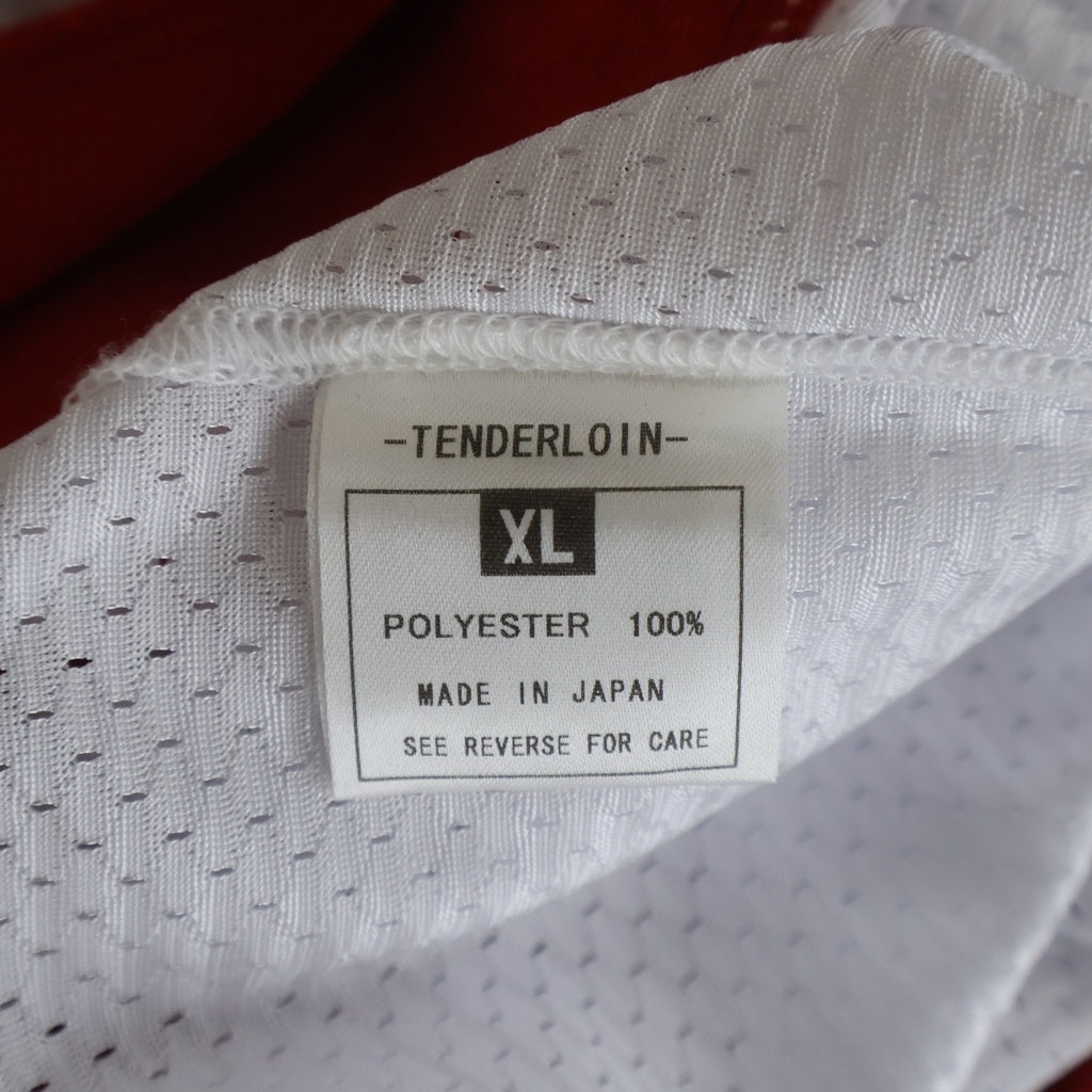 TENDERLOIN(テンダーロイン) ワッペン メッシュ ホッケーシャツ 長袖Tシャツ ホワイト