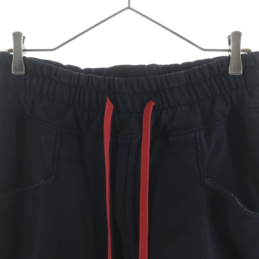 cvtvlist(カタリスト) 3D LOGO USUAL PANTS ロゴ刺繍 サルエルパンツ スウェットパンツ ブラック 2201020401