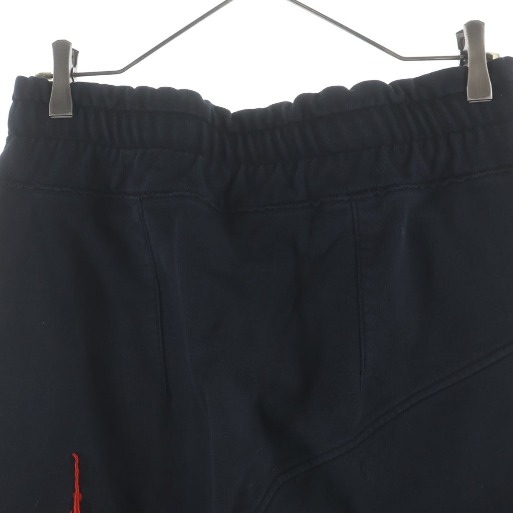 cvtvlist(カタリスト) 3D LOGO USUAL PANTS ロゴ刺繍 サルエルパンツ スウェットパンツ ブラック 2201020401