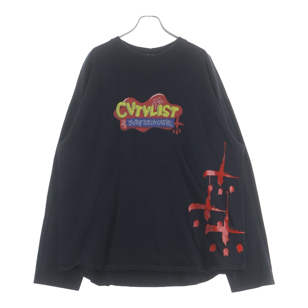 cvtvlist(カタリスト) スポンジボブ プリント 長袖Tシャツ ロンT 