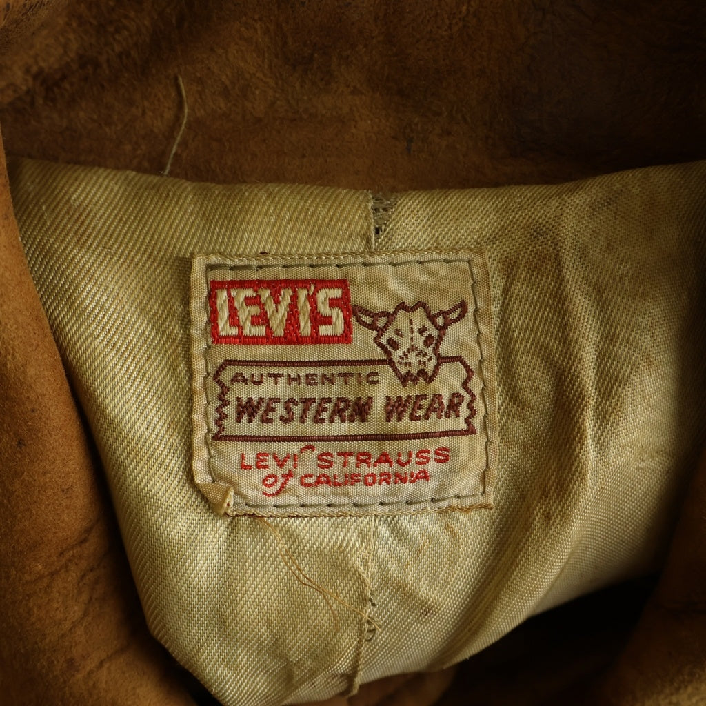 Levi's(リーバイス) 50S スエード ウエスタンシャツ 長袖シャツ ブラウン