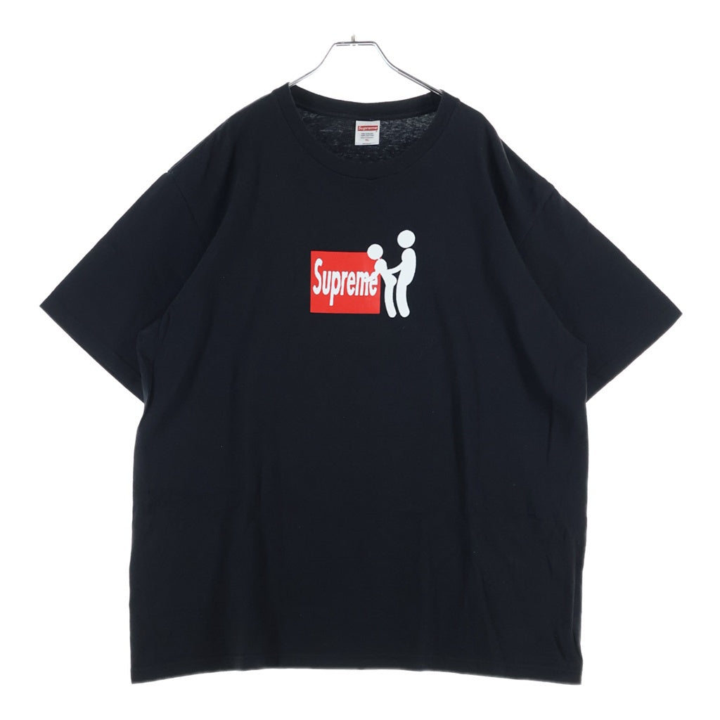 SUPREME(シュプリーム) 25AW Stick Tee フロントロゴ スティック クルーネック半袖Tシャツ カットソー ブラック