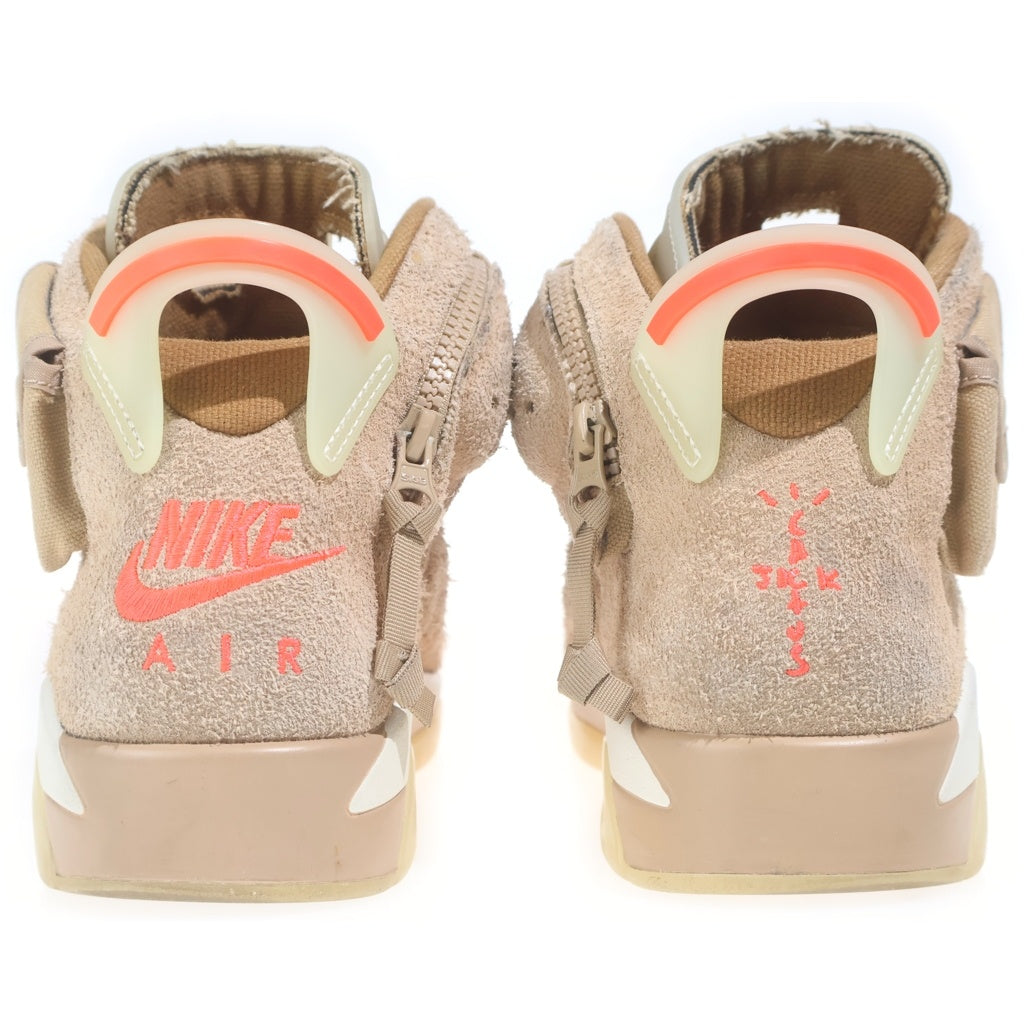 NIKE(ナイキ) ×TRAVIS SCOTT AIR JORDAN 6 RETRO SP BRITISH KAHKI トラヴィススコット エアジョーダン6 ハイカットスニーカー ベージュ US9.5/27.5cm DH0690-200