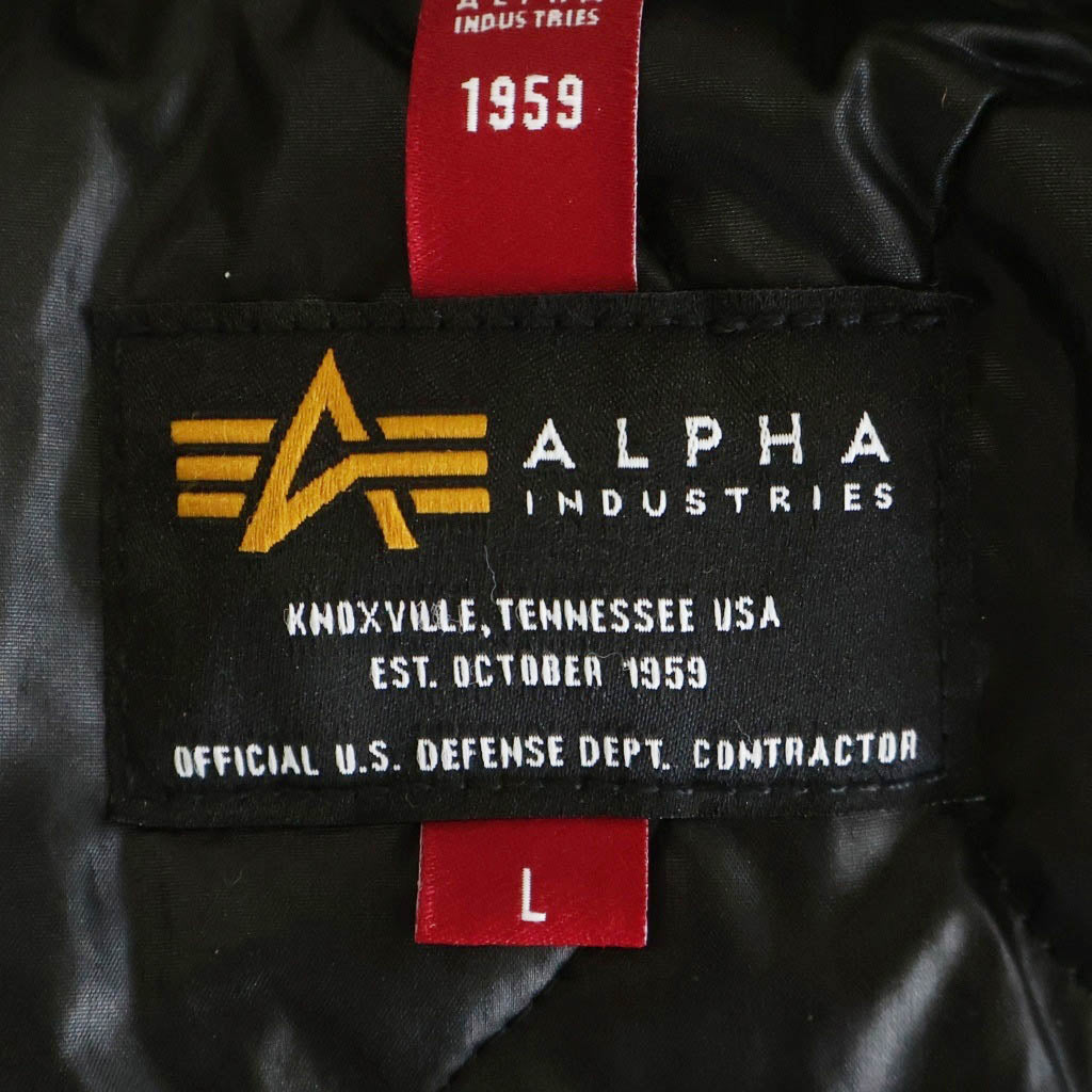 ALPHA INDUSTRIES(アルファ インダストリーズ) Hooded Rib Jacket フーデッドリブジャケット ブラック TA1716-001 レディース