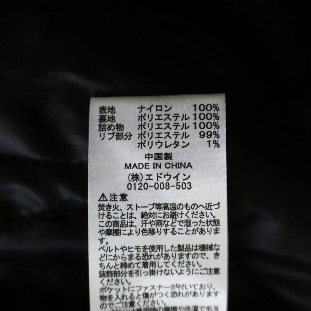 ALPHA INDUSTRIES(アルファ インダストリーズ) Hooded Rib Jacket フーデッドリブジャケット ブラック TA1716-001 レディース