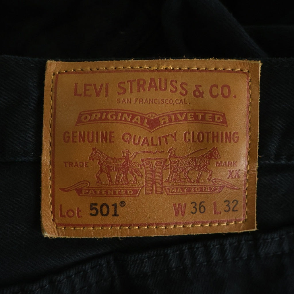 Levi's(リーバイス) リーバイスプレミアム 501 BIG E ボタン裏刻印8520 デニムパンツ ブラック