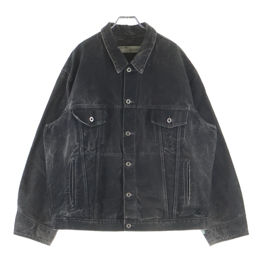 OFF-WHITE(オフホワイト) 20SS アロープリントデニムジャケット ブラック OMYE051S20E55025