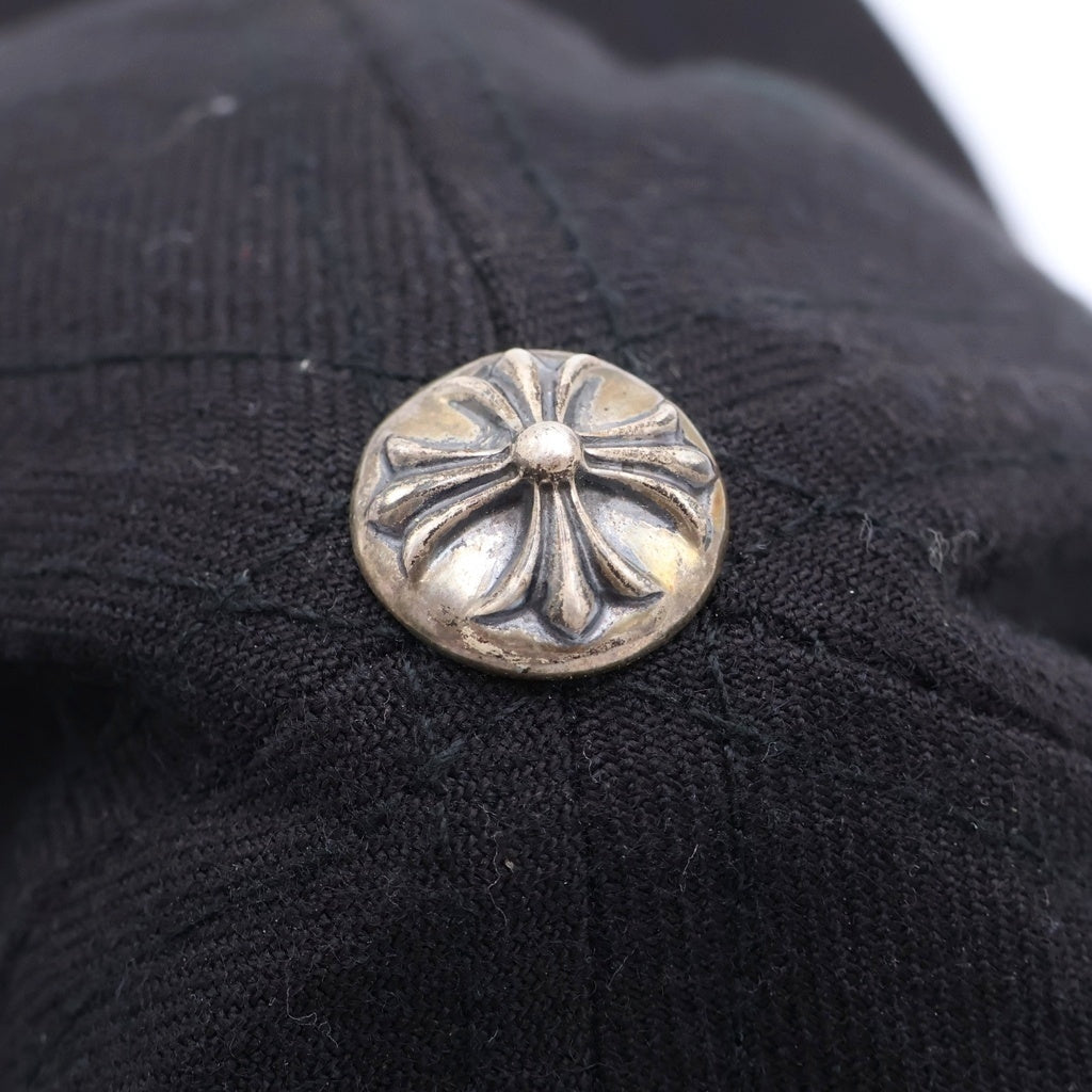 CHROME HEARTS(クロムハーツ) BASEBALL TRUCKER CAP ホースシュー刺繍 ベースボール トラッカーキャップ 帽子 ブラック