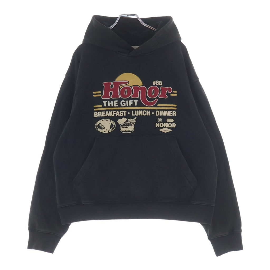 Honor The Gift(オナーザギフト) Honor Dining Hoodie フロント刺繍 プルオーバー パーカー グレー