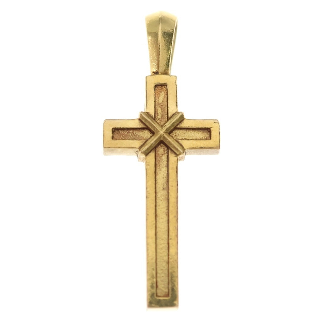 CHROME HEARTS(クロムハーツ) 22K MAPPLE THORPE メイプルソープクロスチャーム ゴールドネックレストップ