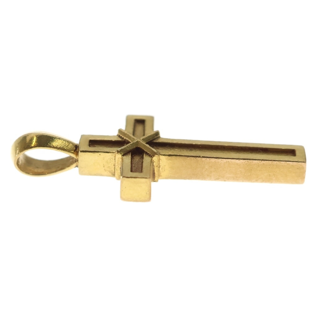 CHROME HEARTS(クロムハーツ) 22K MAPPLE THORPE メイプルソープクロスチャーム ゴールドネックレストップ
