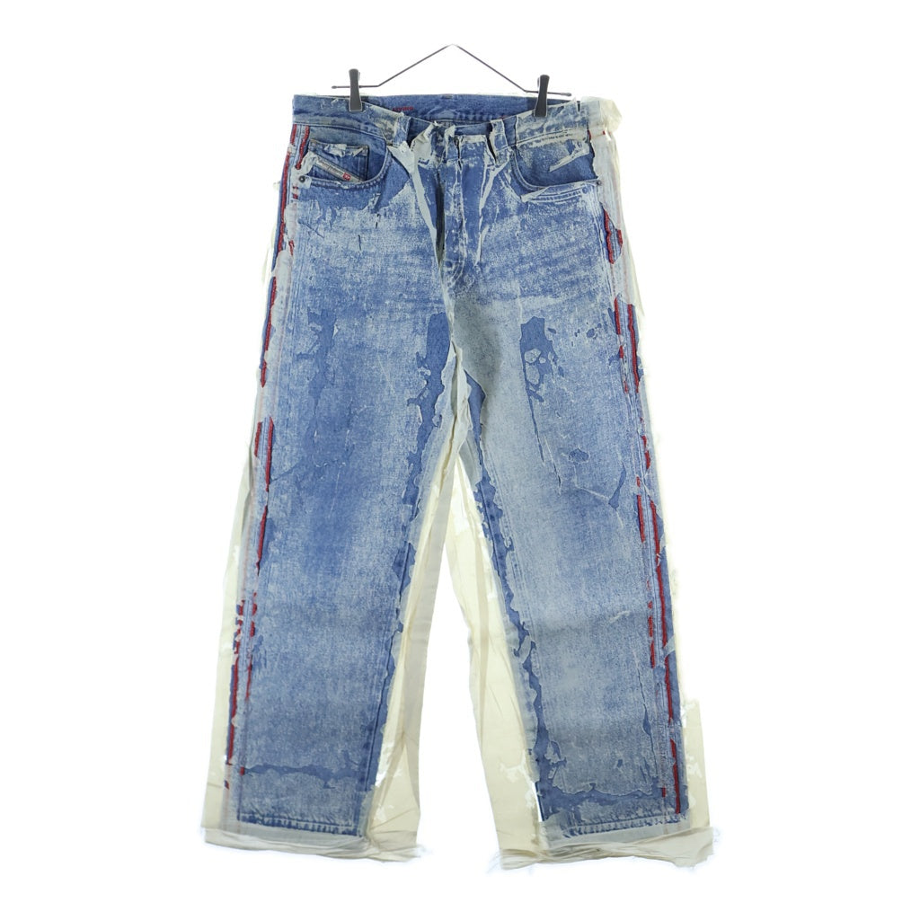 DIESEL(ディーゼル) Denim trousers デニムトラウザーズ ダメージ加工 インディゴ 007K3