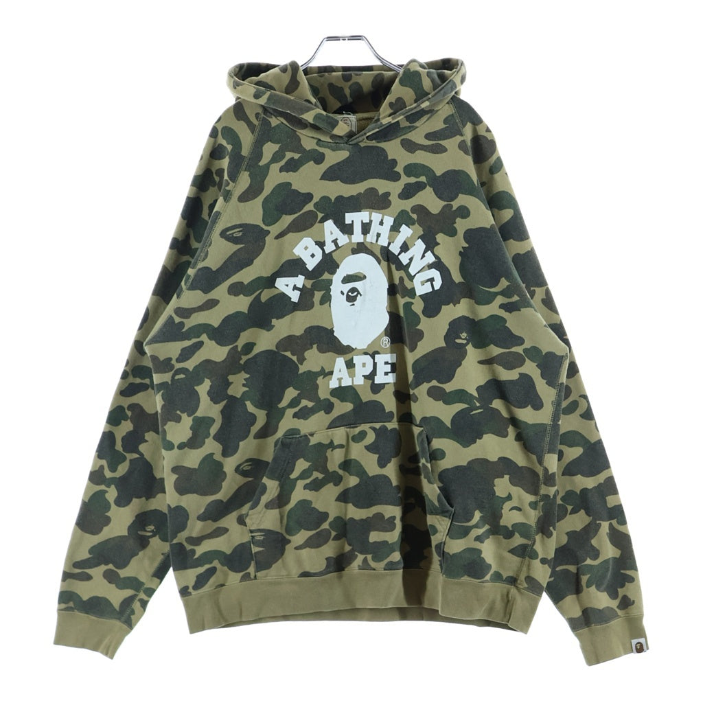 A BATHING APEパーカー店舗カモ A BATHING APE(アベイシングエイプ) 1st CAMO COLLEGE PULLOVER HOODIE