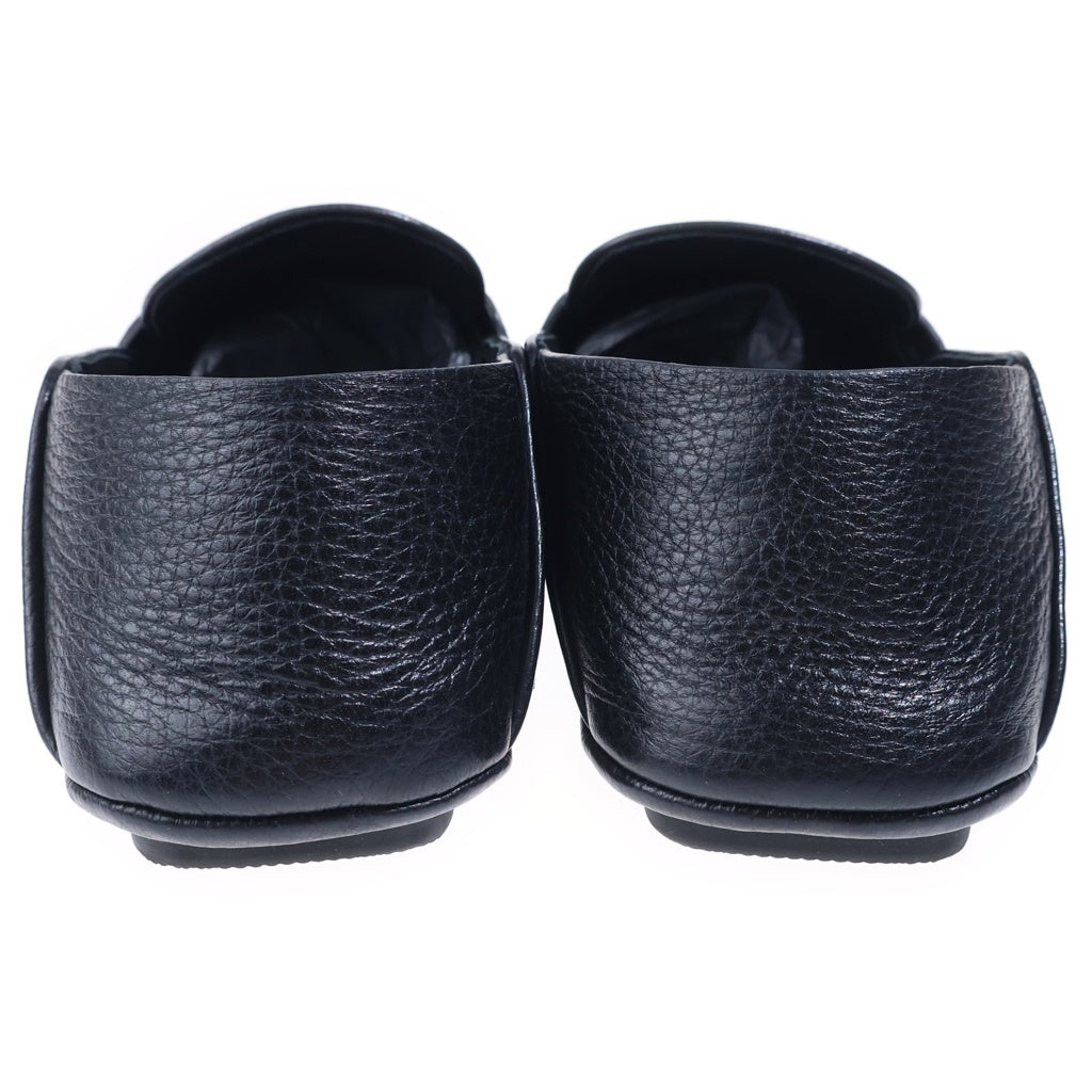DOLCE & GABBANA(ドルチェアンドガッバーナ) DRIVERS LOFAR カーフスキン ロゴデザイン ドライバーズローファー ブラック A50583