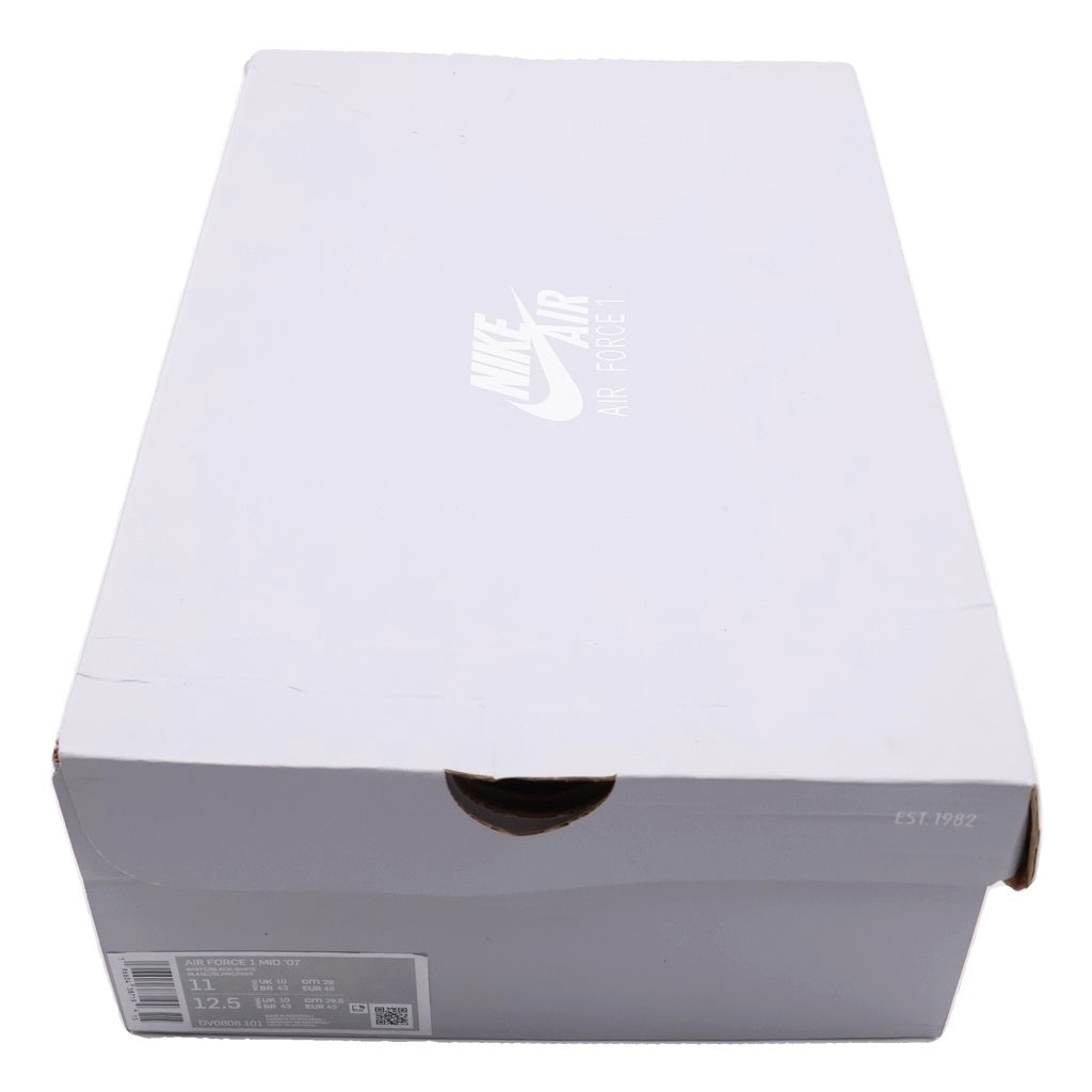 NIKE(ナイキ) Air Force 1 Mid エアフォース 1 ミッドカットスニーカー ブラック/ホワイト US11/29cm DV0806-101