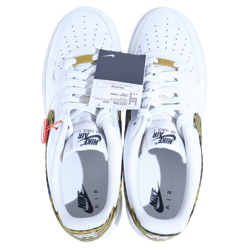 NIKE(ナイキ) AIR FORCE 1 07 ESS TREND エアフォース1 07 ミスティックレッド ギンガム ローカットスニーカー ホワイト/イエロー US12/29cm DZ2784-102