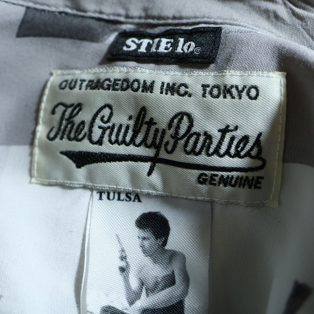 WACKO MARIA(ワコマリア) LARRY CLARK TULSA HAWAIIAN SHIRT ラリークラーク タルサ ハワイアンシャツ 半袖シャツ ホワイト