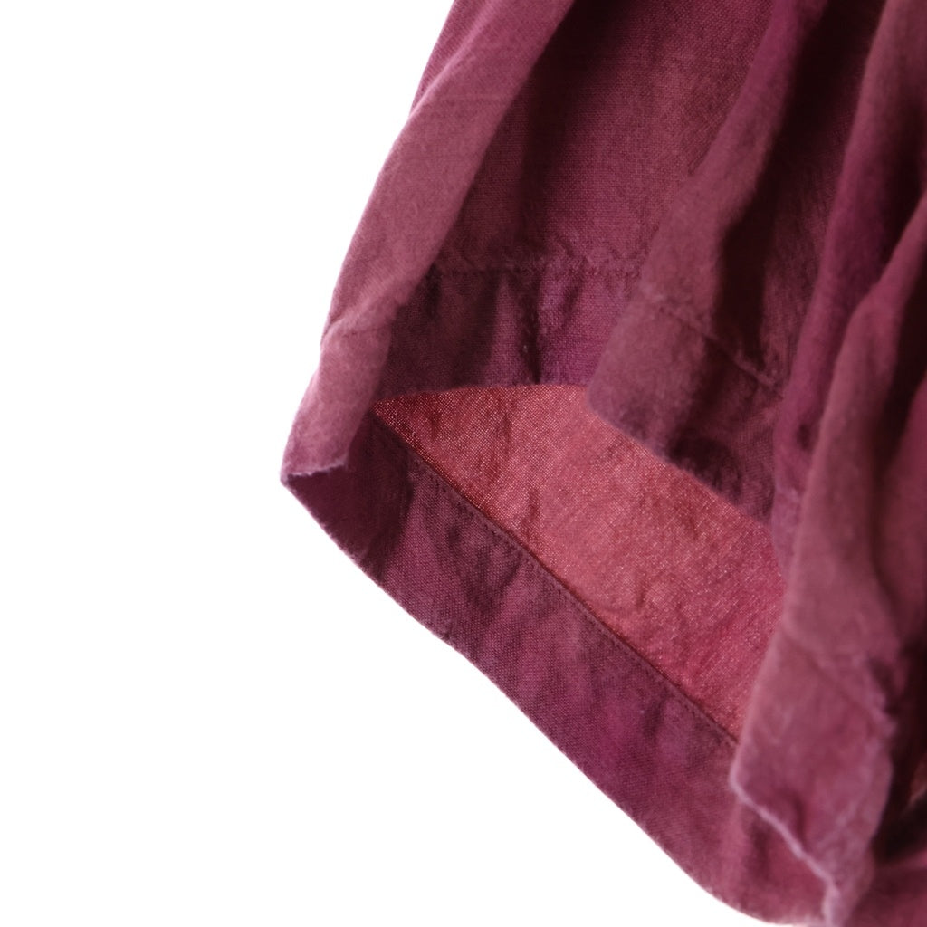 WACKO MARIA(ワコマリア) 25SS OMBRE CHECK OPEN COLOR SHIRT オンブレチェックオープンカラーシャツ 半袖シャツ レッド