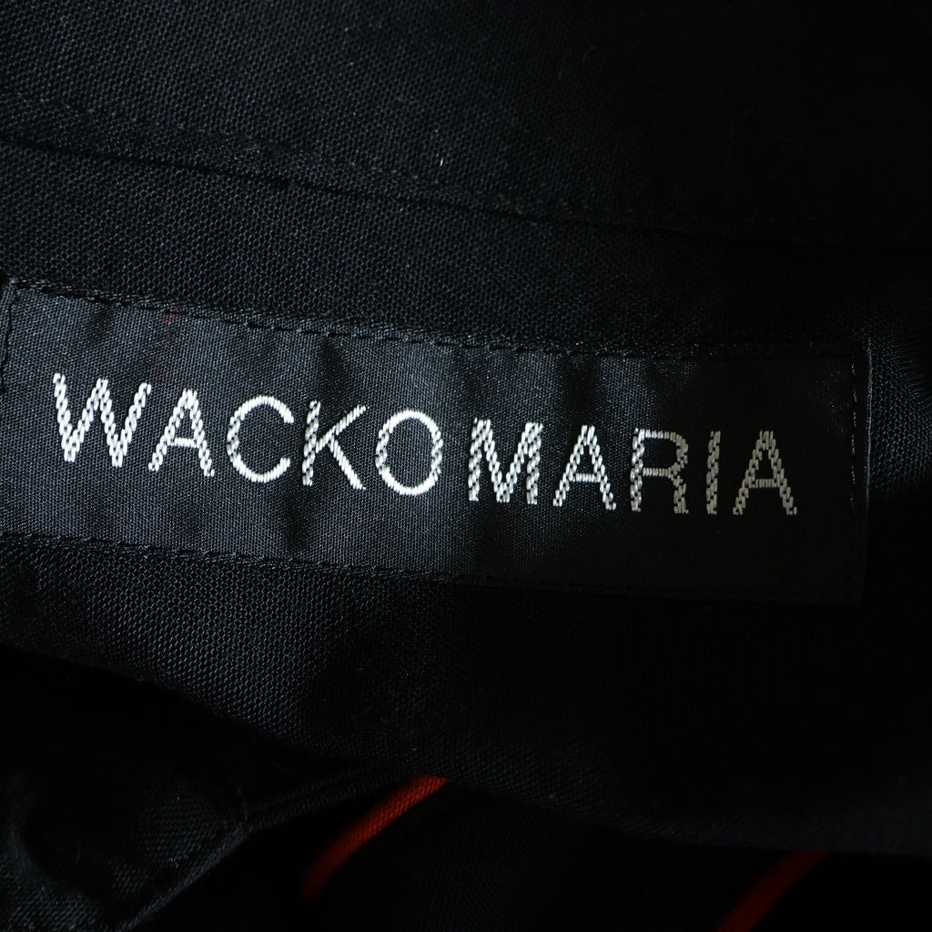 WACKO MARIA(ワコマリア) WESTERN SHIRT ウエスタン半袖シャツ ブラック/レッド