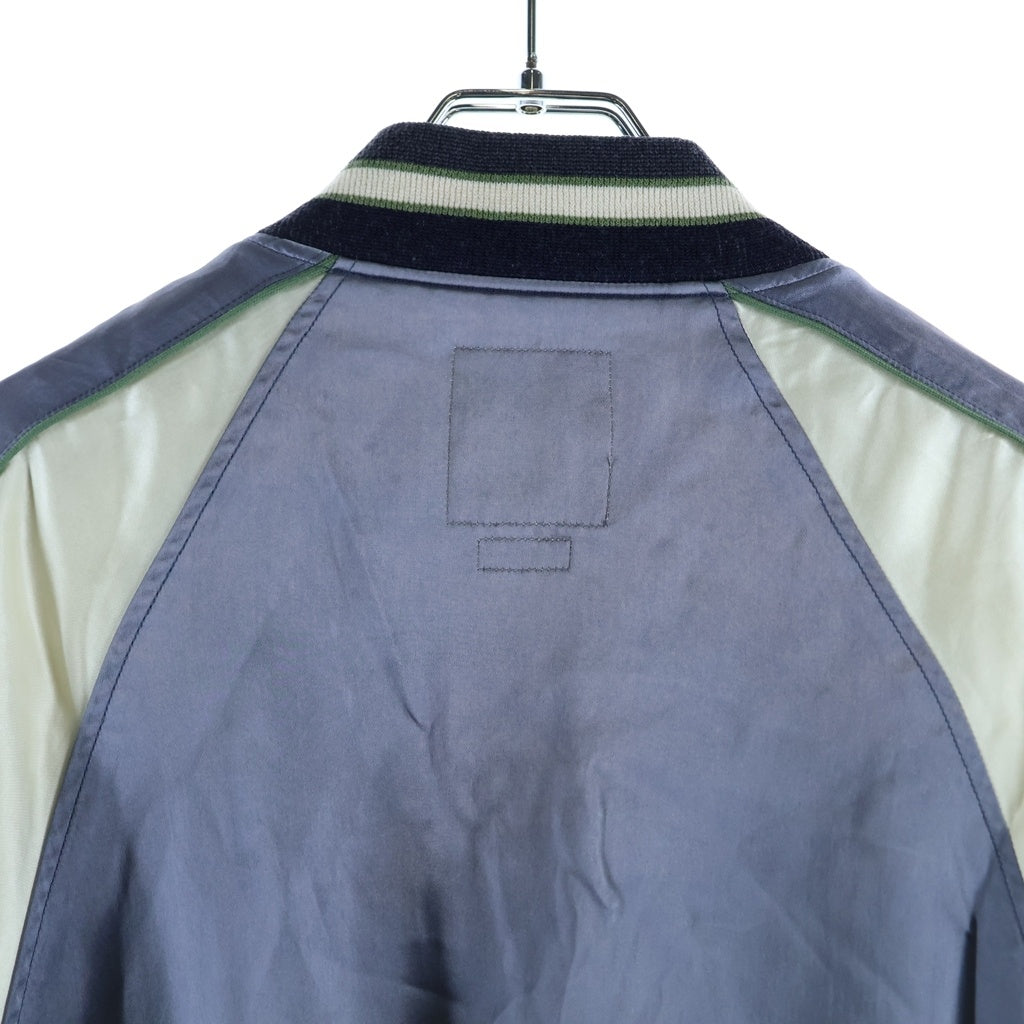 VISVIM(ヴィスヴィム) 24SS DOUGLAS JKT ダグラス ロゴデザイン ジップアップジャケット スカジャン グレー 0123405013003