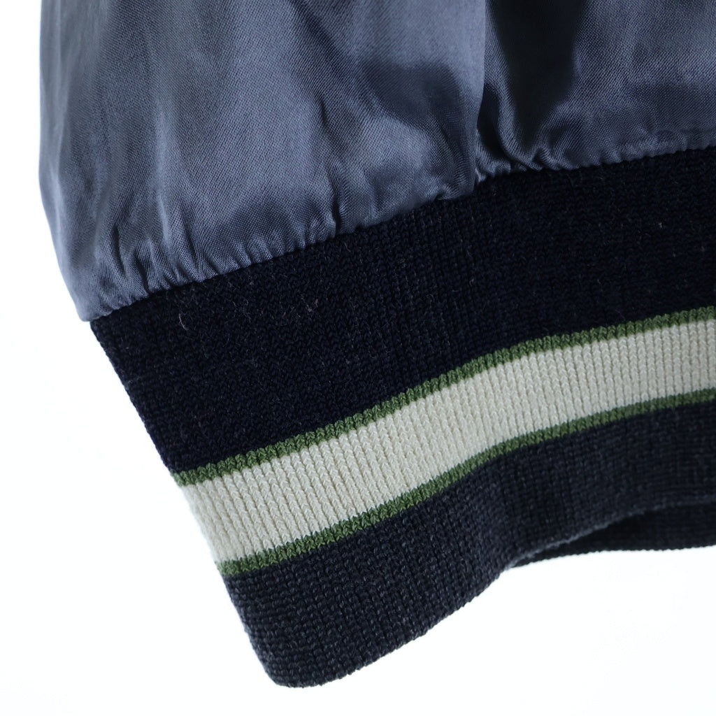 VISVIM(ヴィスヴィム) 24SS DOUGLAS JKT ダグラス ロゴデザイン ジップアップジャケット スカジャン グレー 0123405013003
