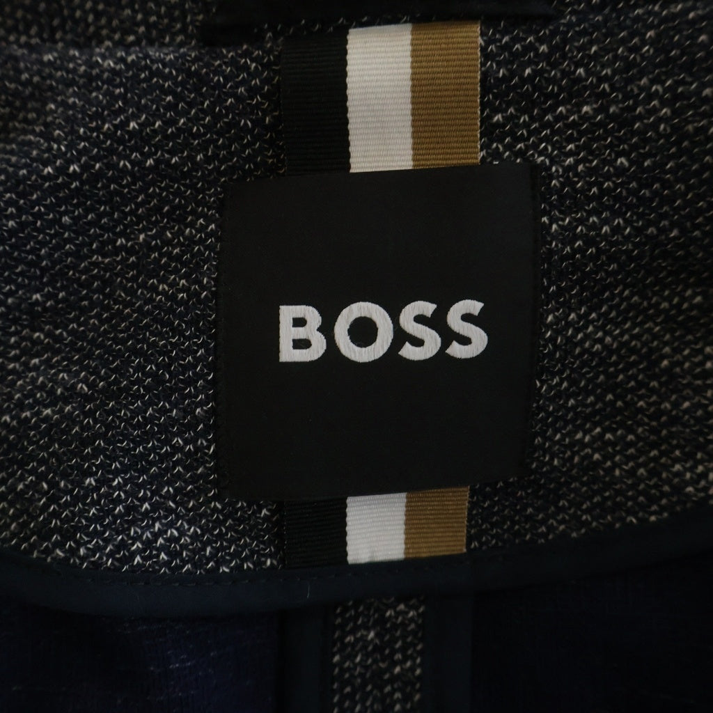 BOSS(ボス) Wool Striped Tailored Jacket ウール ストライプ テーラードジャケット グレー 50537478