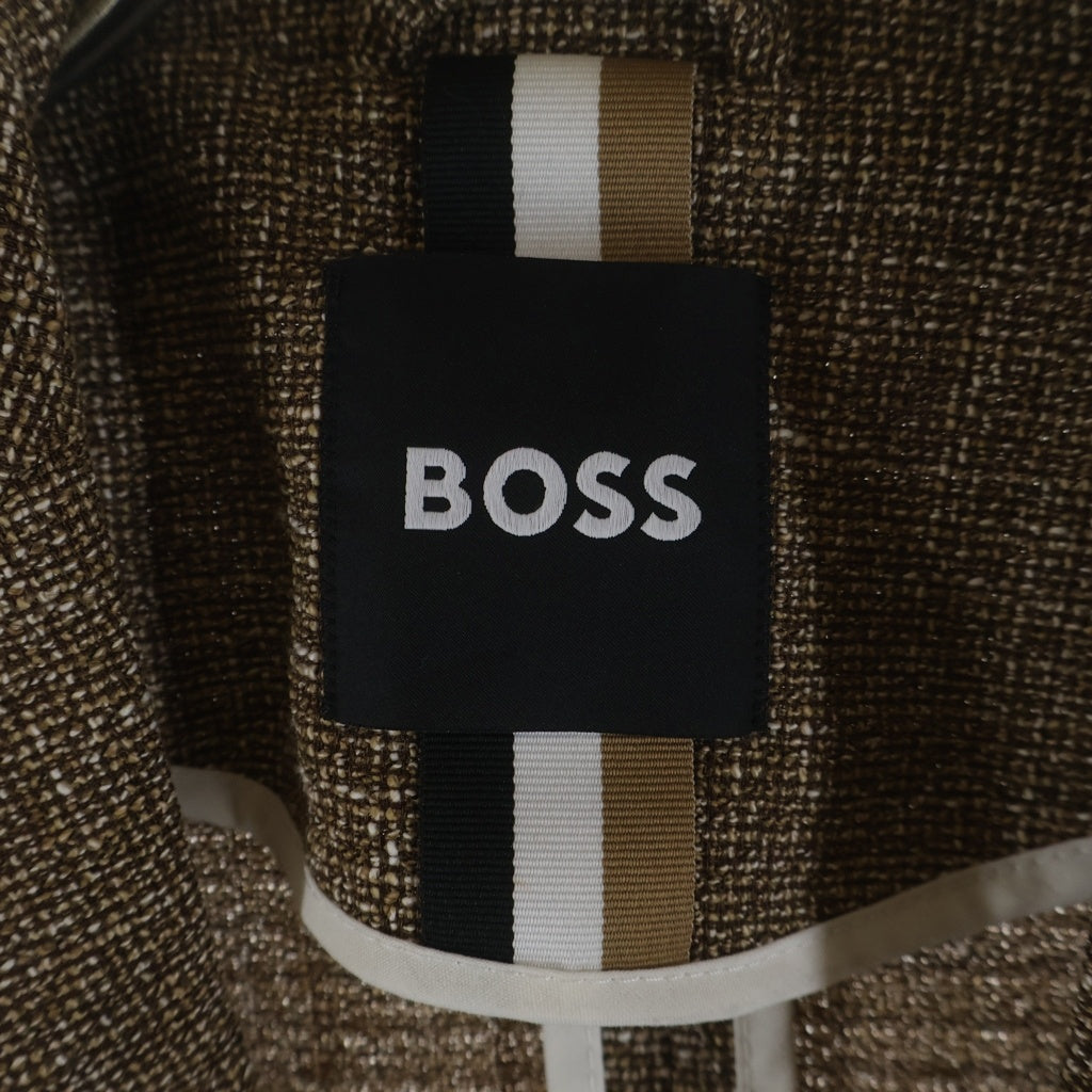 BOSS(ボス) Micro Pattern Tailored Jacket マイクロパターンテーラードジャケット ブラウン 50540668
