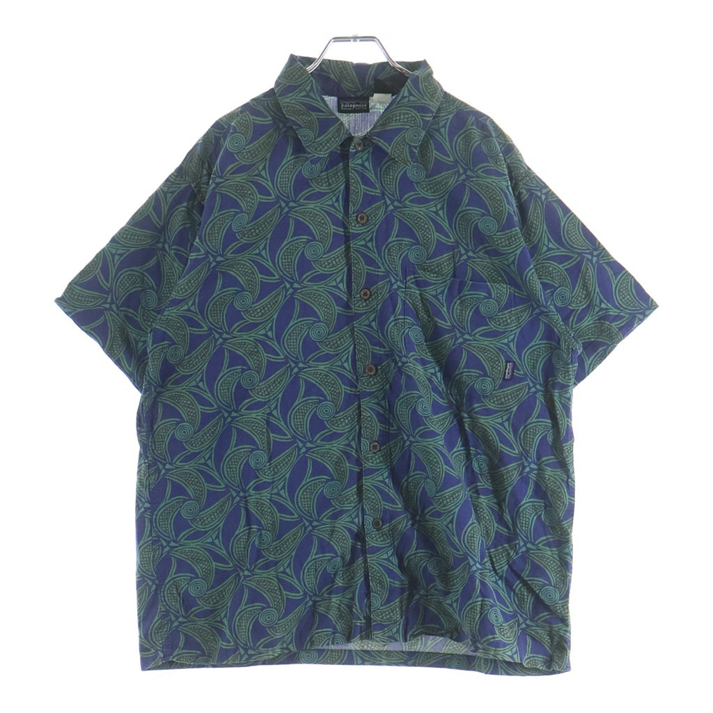 PATAGONIA(パタゴニア) 90s Hawaiian Shirt ハワイアンシャツ 半袖シャツ ブルー/グリーン