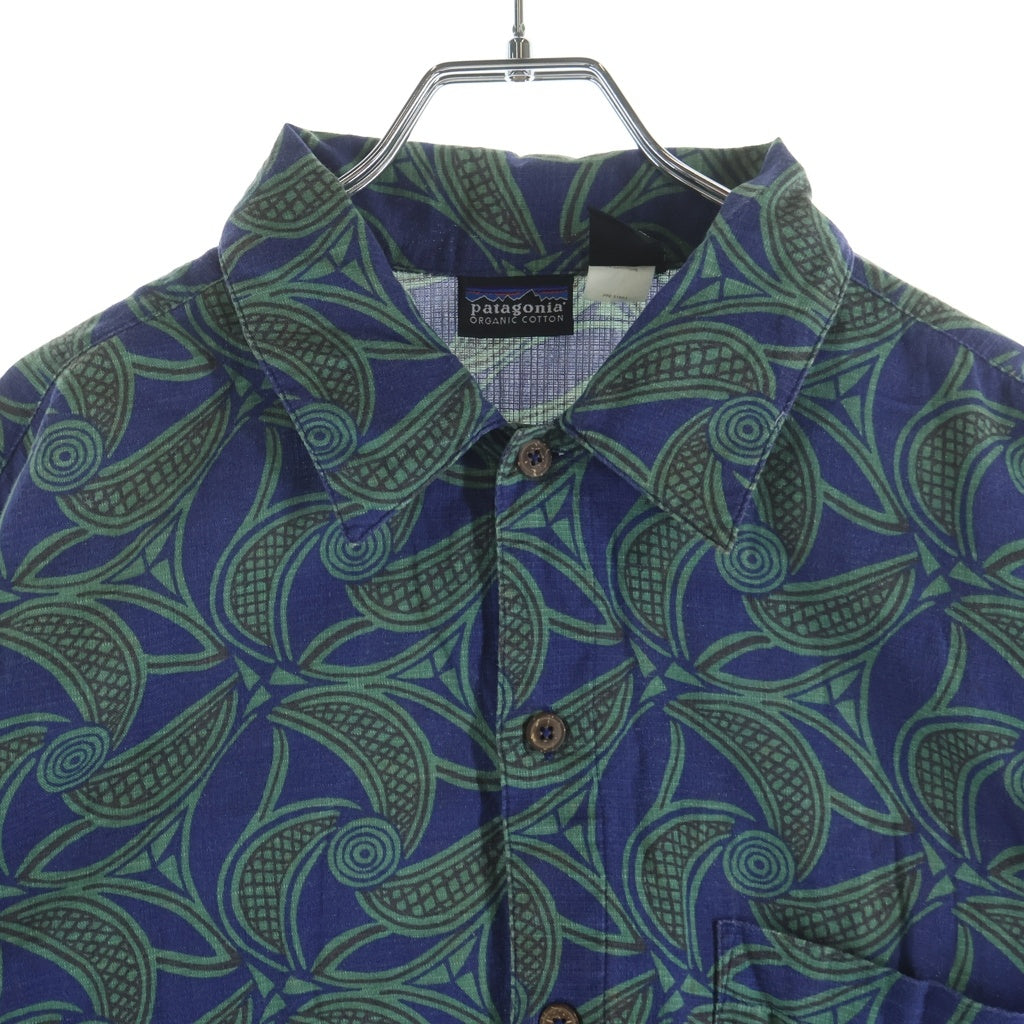 PATAGONIA(パタゴニア) 90s Hawaiian Shirt ハワイアンシャツ 半袖シャツ ブルー/グリーン