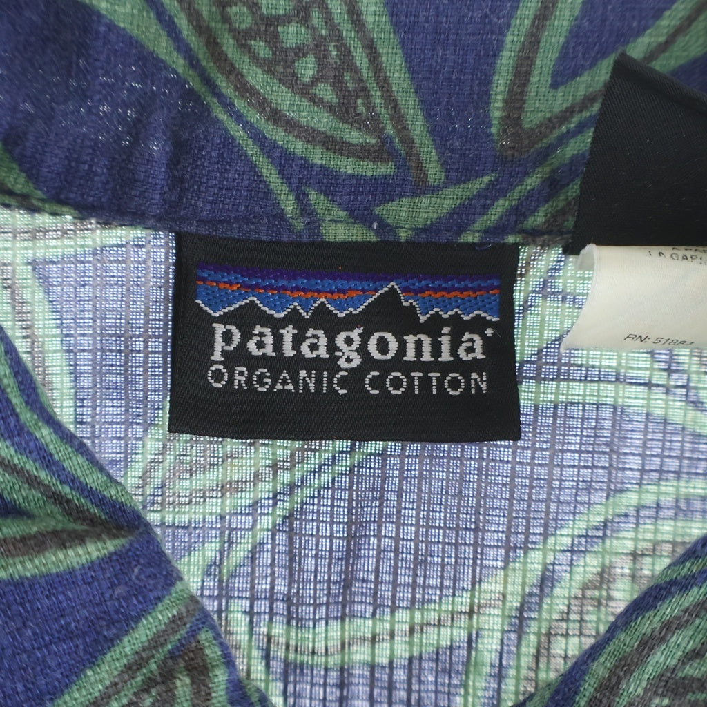 PATAGONIA(パタゴニア) 90s Hawaiian Shirt ハワイアンシャツ 半袖シャツ ブルー/グリーン
