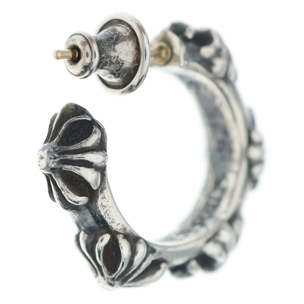 CHROME HEARTS(クロムハーツ) HOOP CROSS クロスバンド フープピアス シルバー BCA100