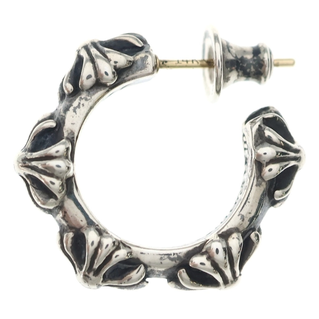 CHROME HEARTS(クロムハーツ) HOOP CROSS クロスバンド フープピアス シルバー BCA100