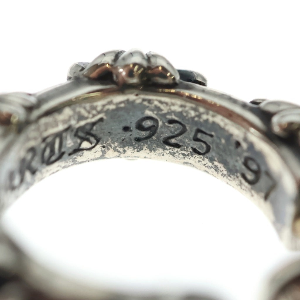 CHROME HEARTS(クロムハーツ) HOOP CROSS クロスバンド フープピアス シルバー BCA100