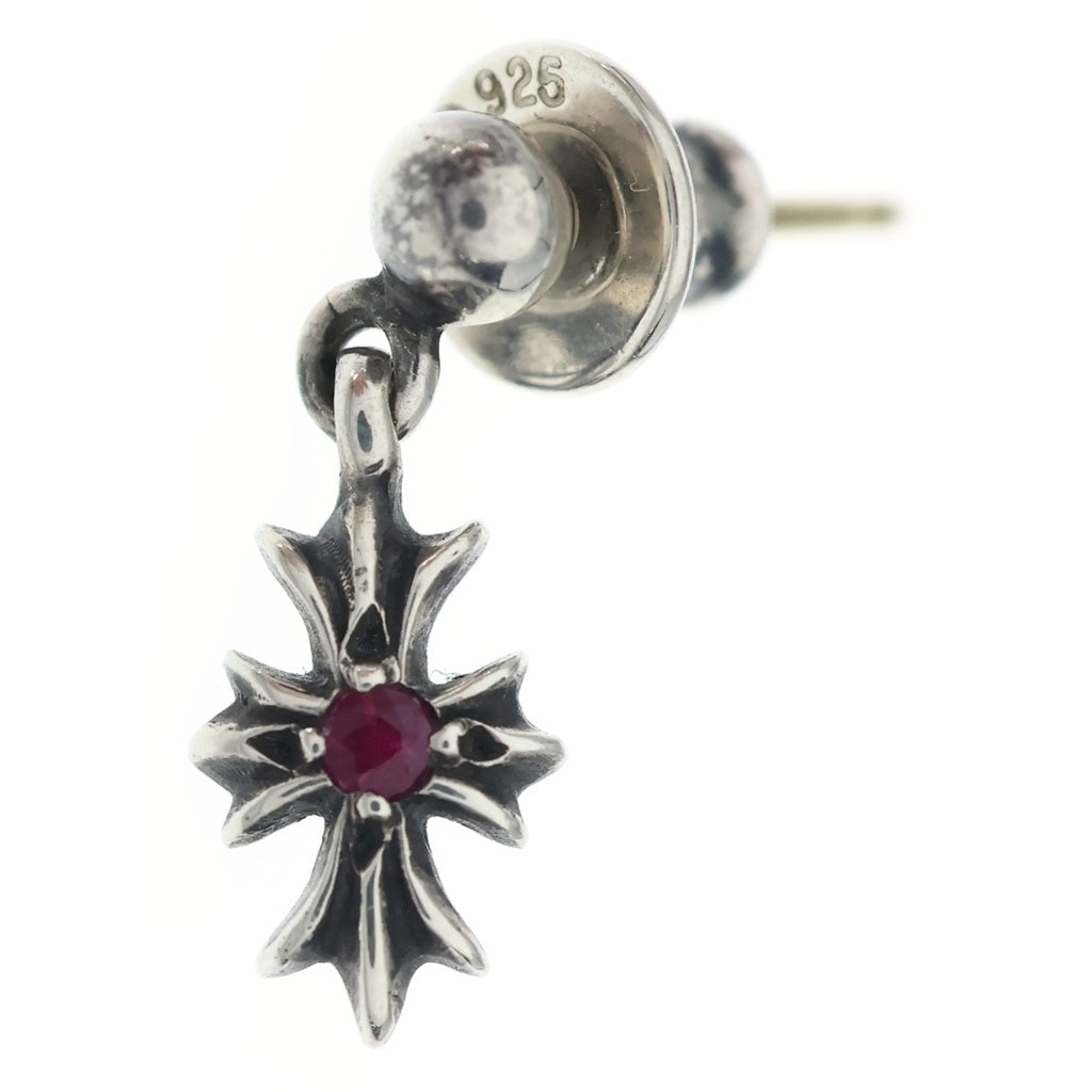 CHROME HEARTS(クロムハーツ) TNY E CH PLS RUBY タイニーE CHプラス ドロップピアス ルビー シルバー