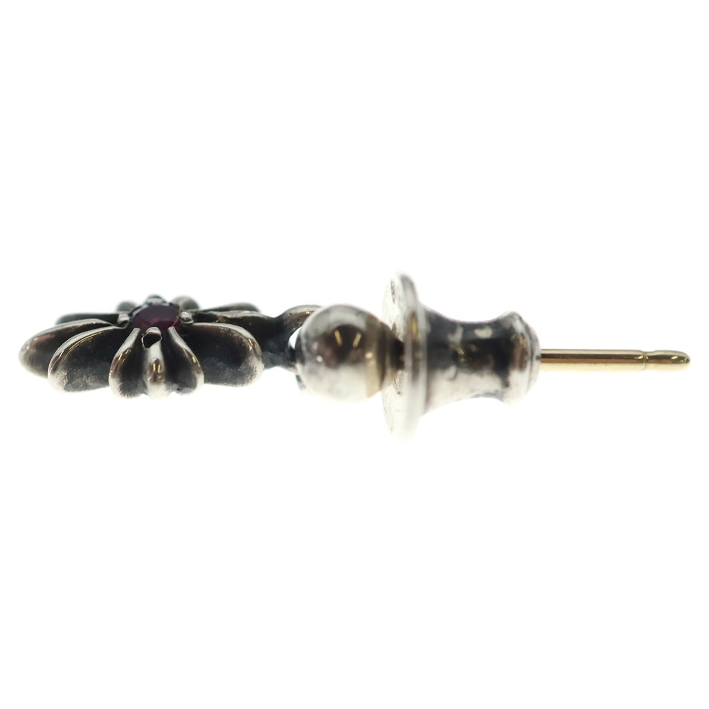 CHROME HEARTS(クロムハーツ) TNY E CH PLS RUBY タイニーE CHプラス ドロップピアス ルビー シルバー