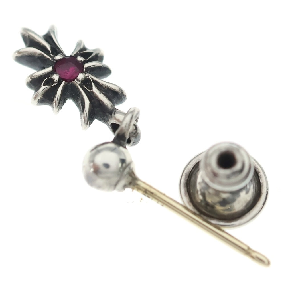 CHROME HEARTS(クロムハーツ) TNY E CH PLS RUBY タイニーE CHプラス ドロップピアス ルビー シルバー